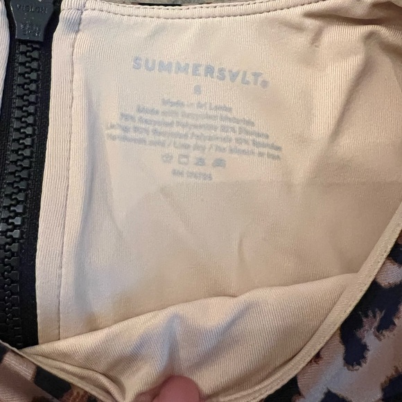 Summersalt The Surf Leopard Cheetah Print One Piece Swimsuit Size 8 - Picture 7 of 9